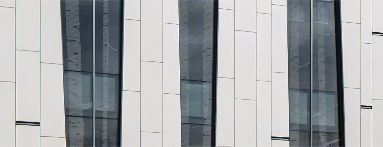 fiber cement cladding building two
