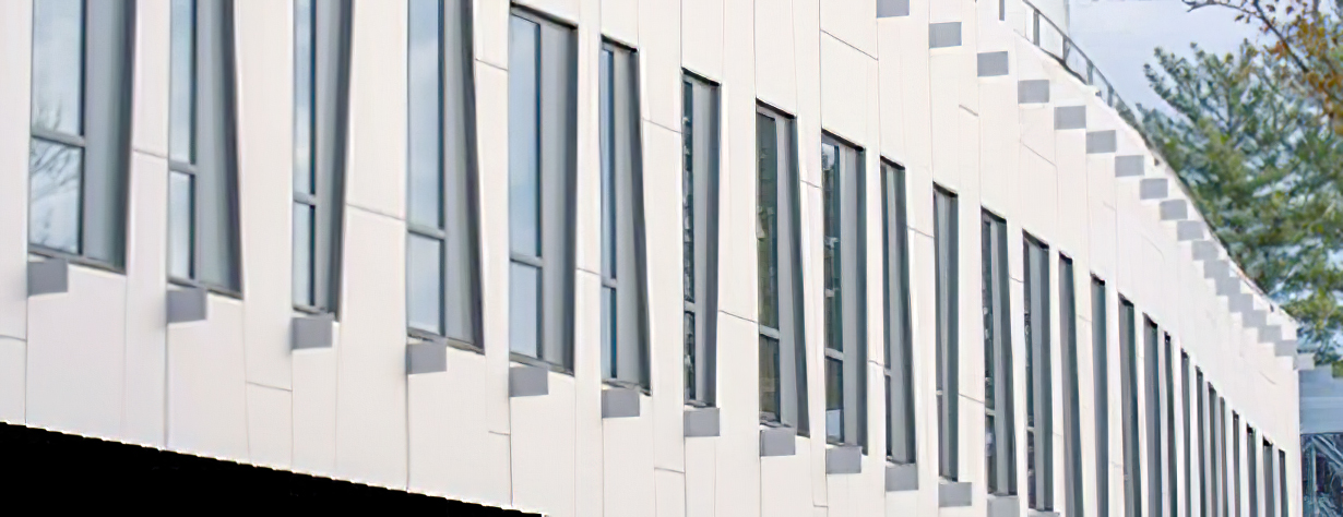 fiber cement cladding building three
