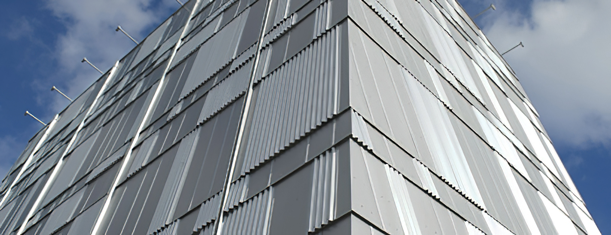 metal panel building three