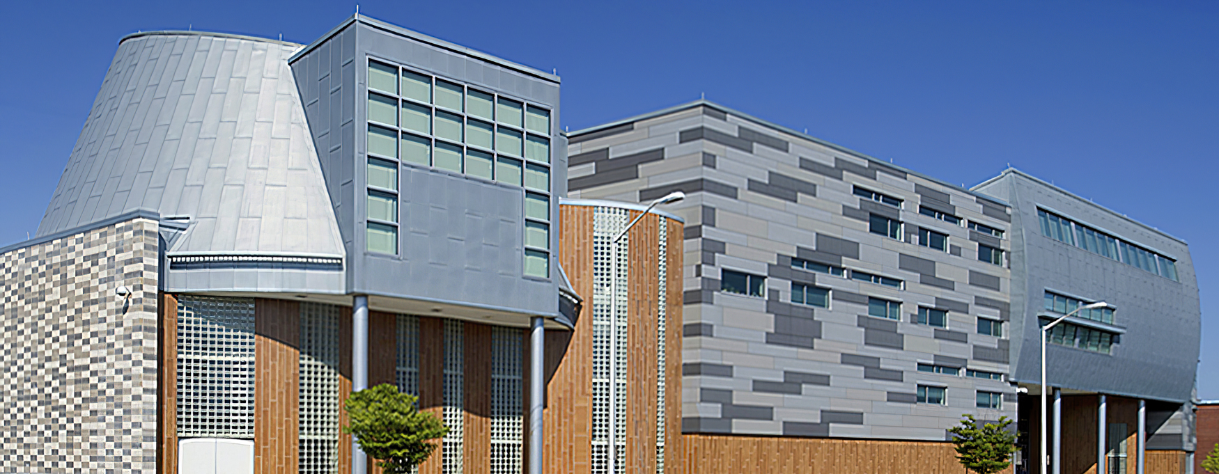 zinc/copper cladding building one